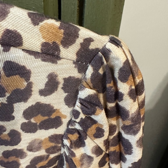 BiBi Leopard Print Top with Pink and red Accents NWOT - Picture 3 of 7